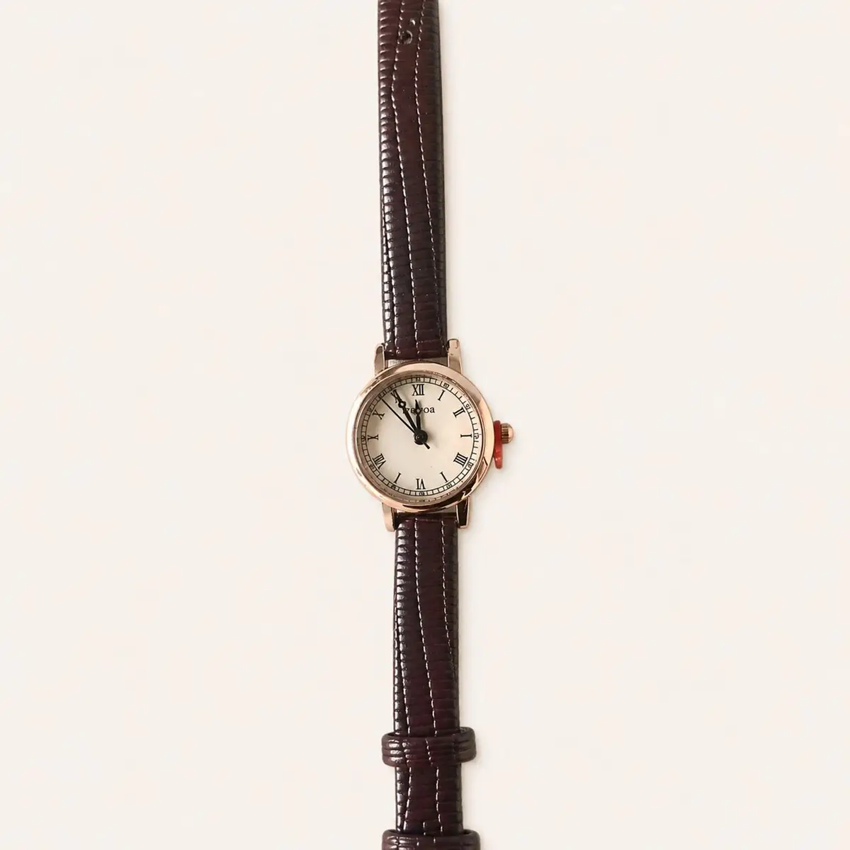 Sage Green Analog Watch with Daisy Charm Bracelet Set