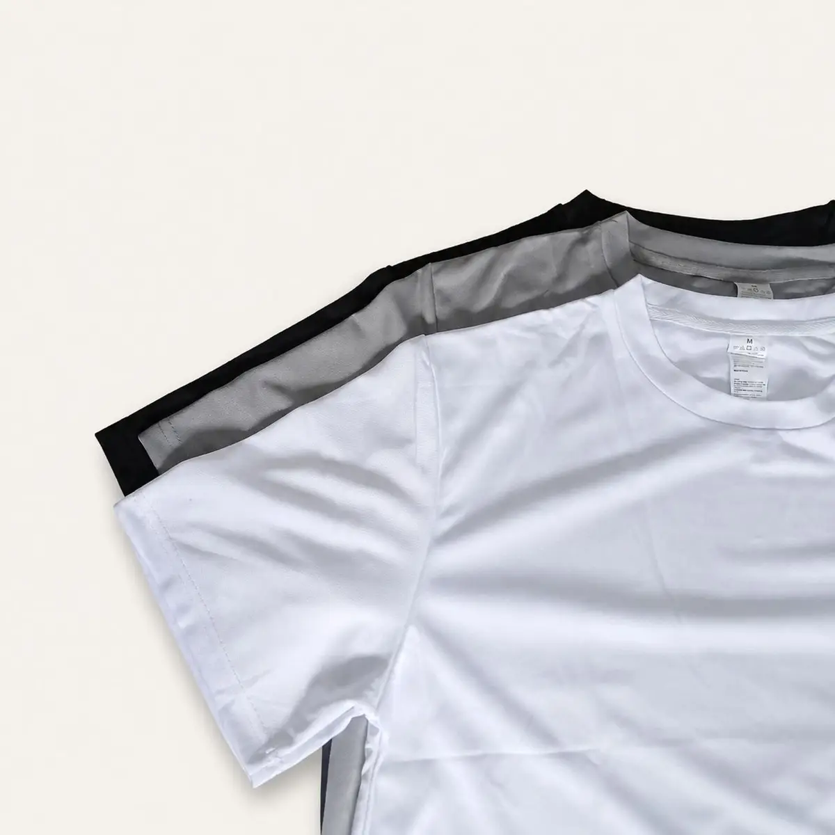Generic White Athletic Mesh T-Shirt