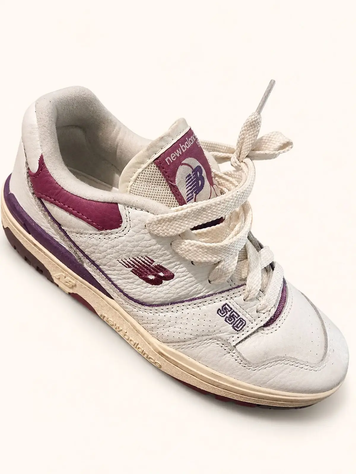 New Balance 550 Retro Tennis Pack White Purple Magenta