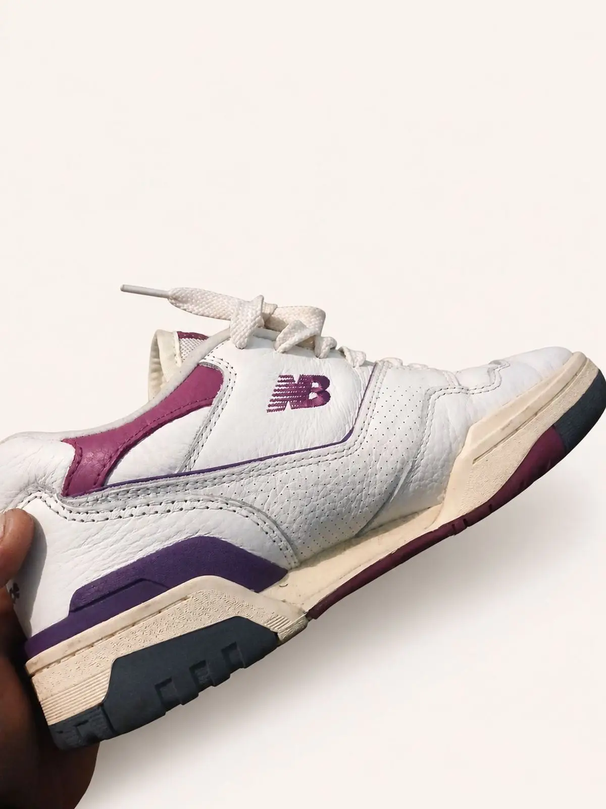 New Balance 550 Retro Tennis Pack White Purple Magenta