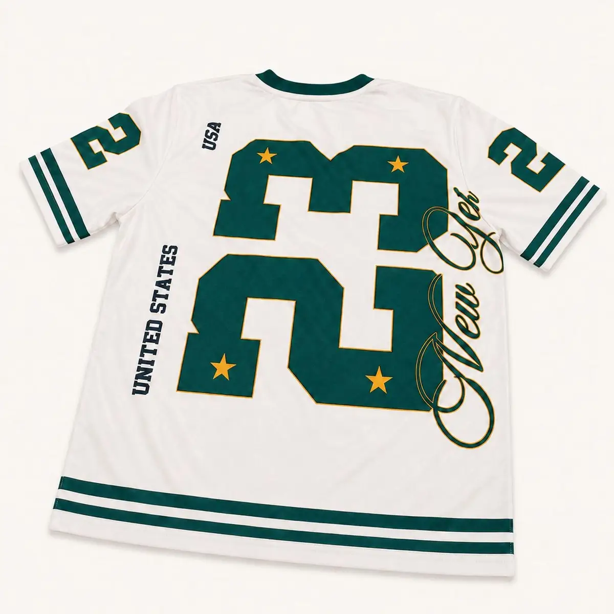 Generic Kids White and Green New York 23 Jersey