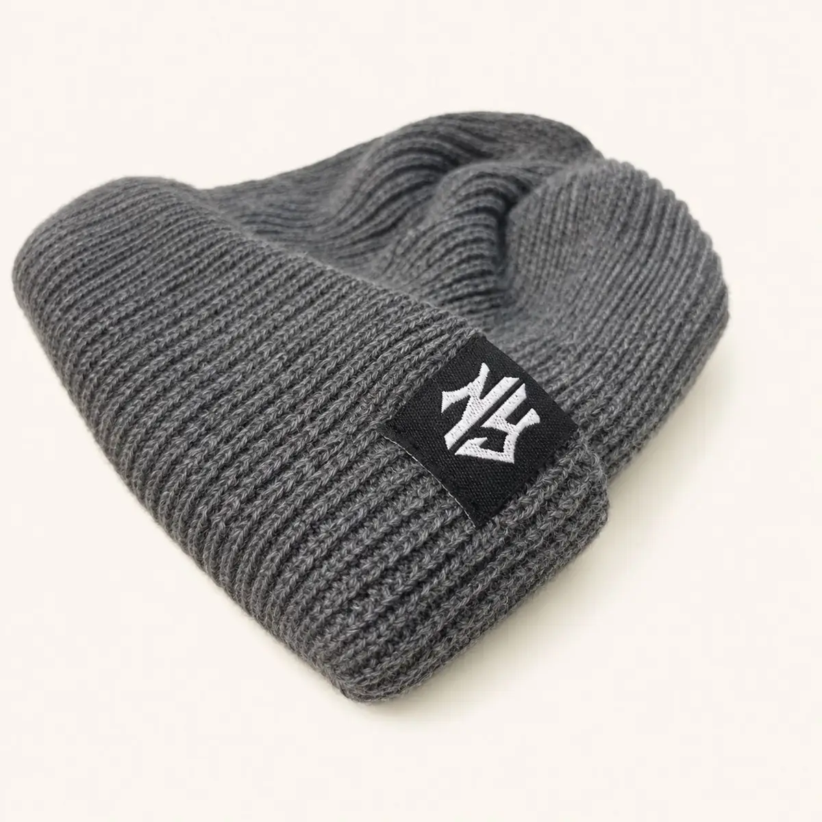 Classic Black Ribbed Knit Beanie