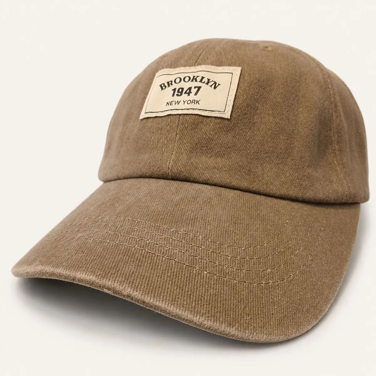 Brown Brooklyn 1947 Washed Cotton Cap