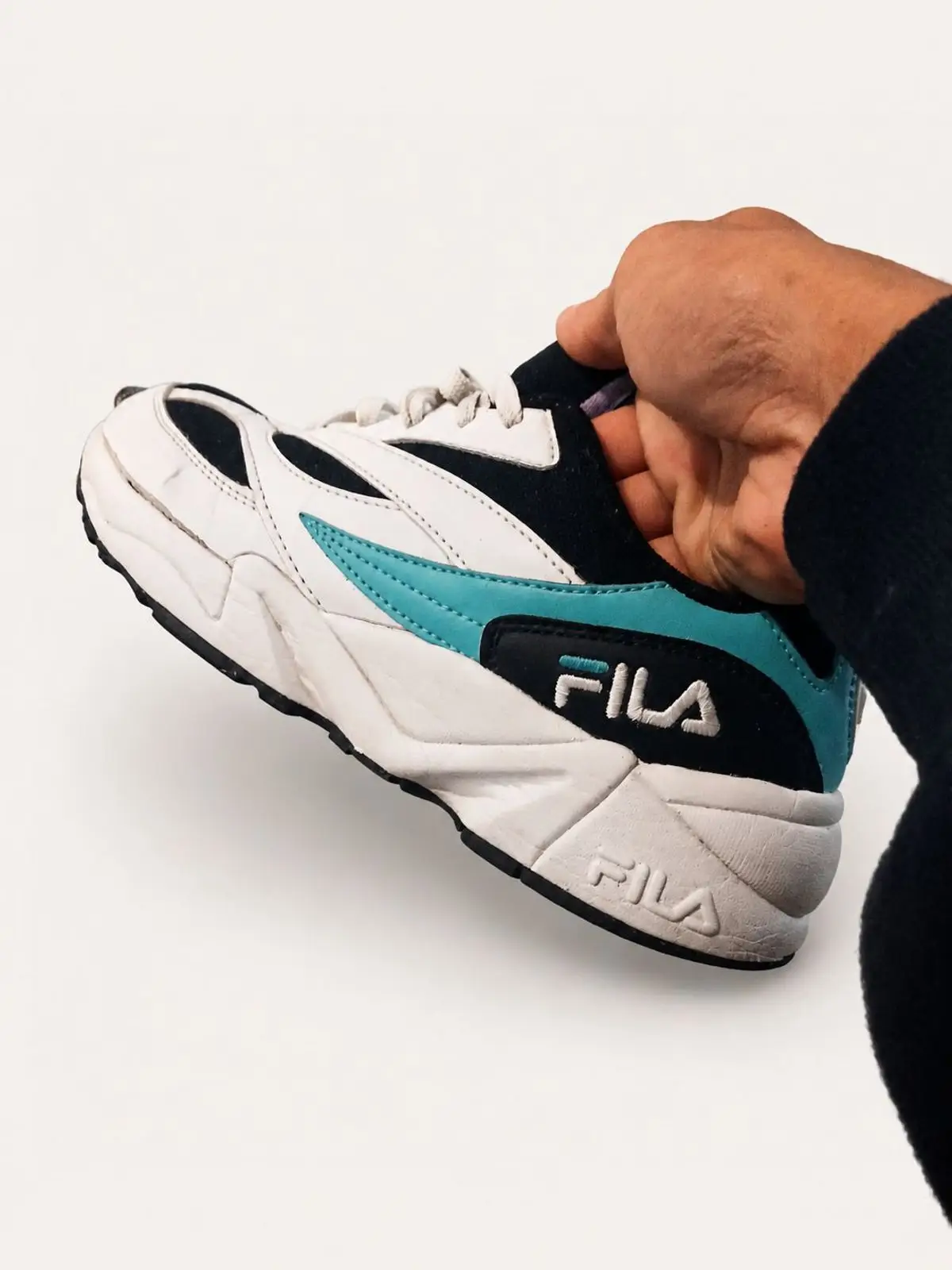 Fila Chunky Dad Sneakers White Black Teal