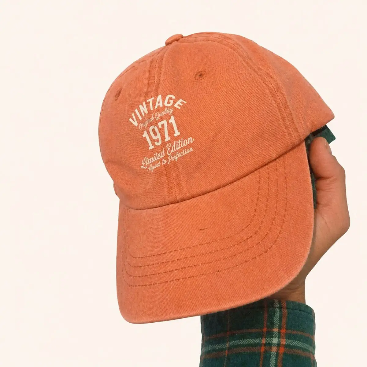 Generic Vintage 1971 Limited Edition Orange Cap
