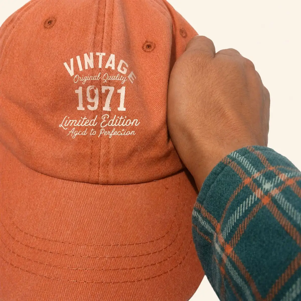 Vintage 1971 Limited Edition Orange Cap