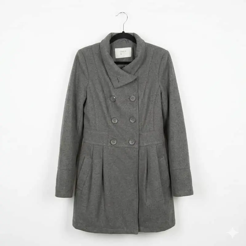 ONLY ONLY Edge Collection Grey Double-Breasted Coat