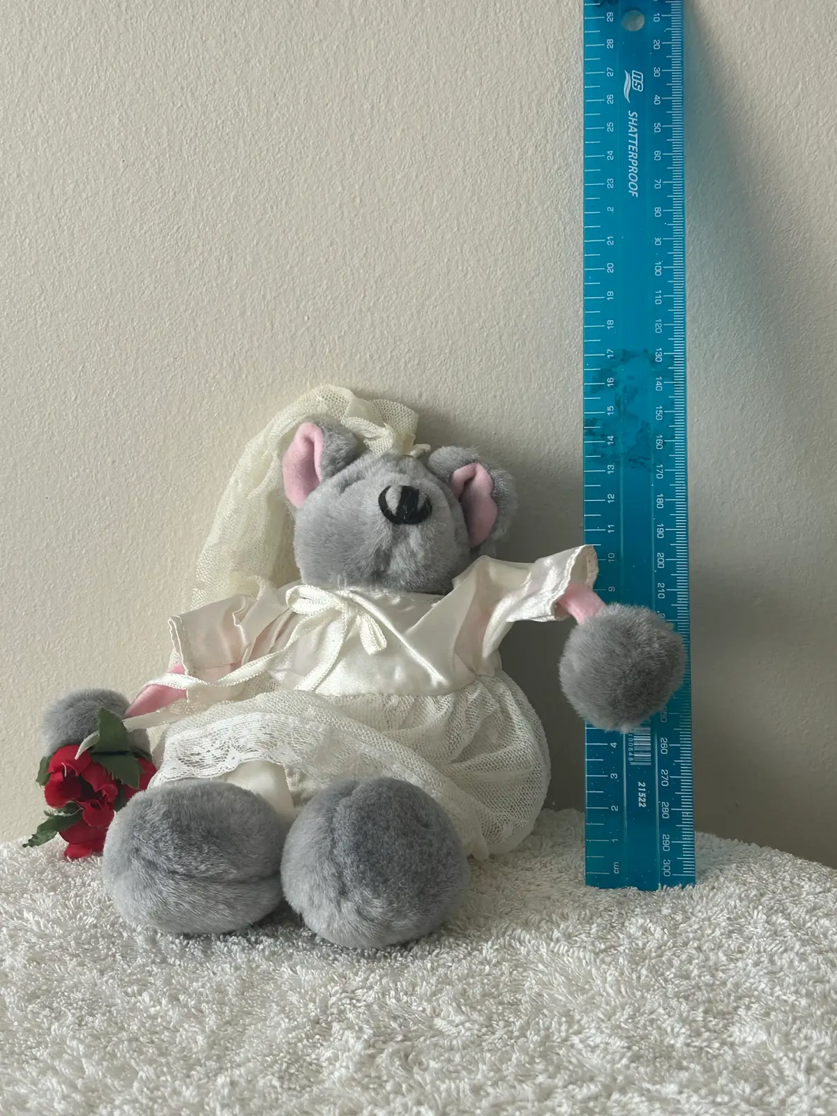 Vintage Bride Mouse Plush Toy