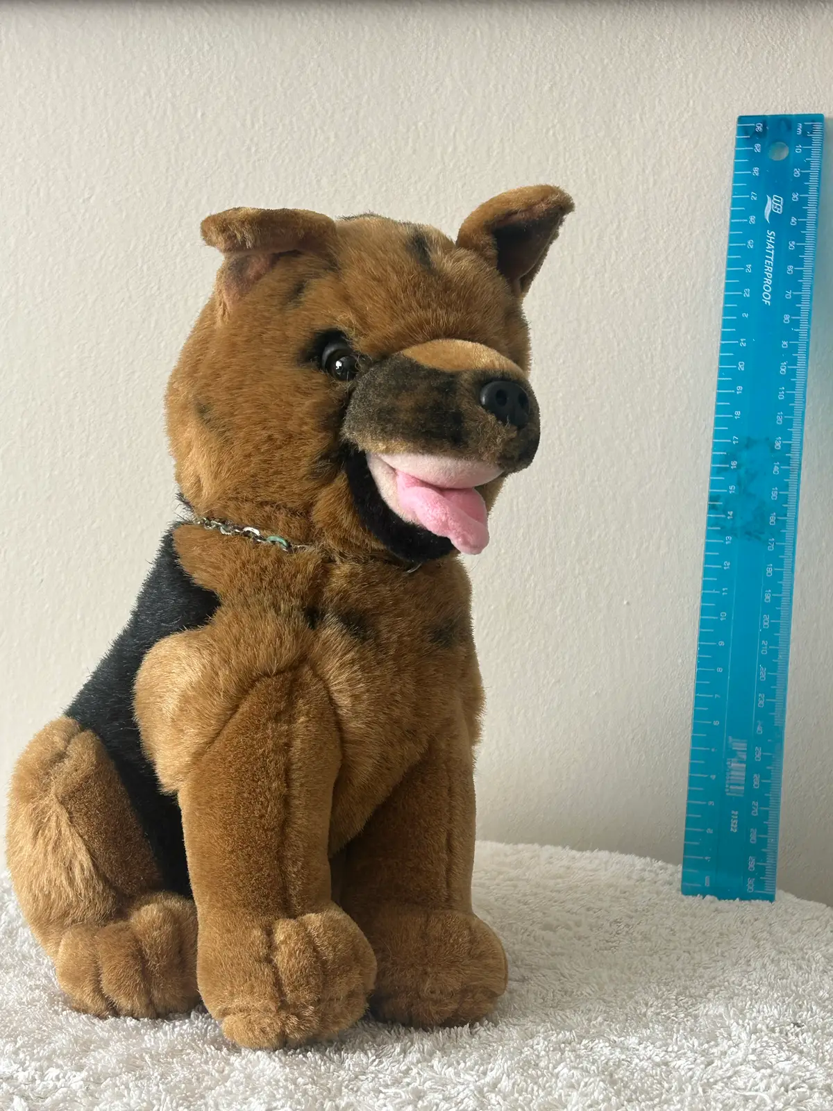 Vintage 1996 SAT.1 German Shepherd Plush Toy
