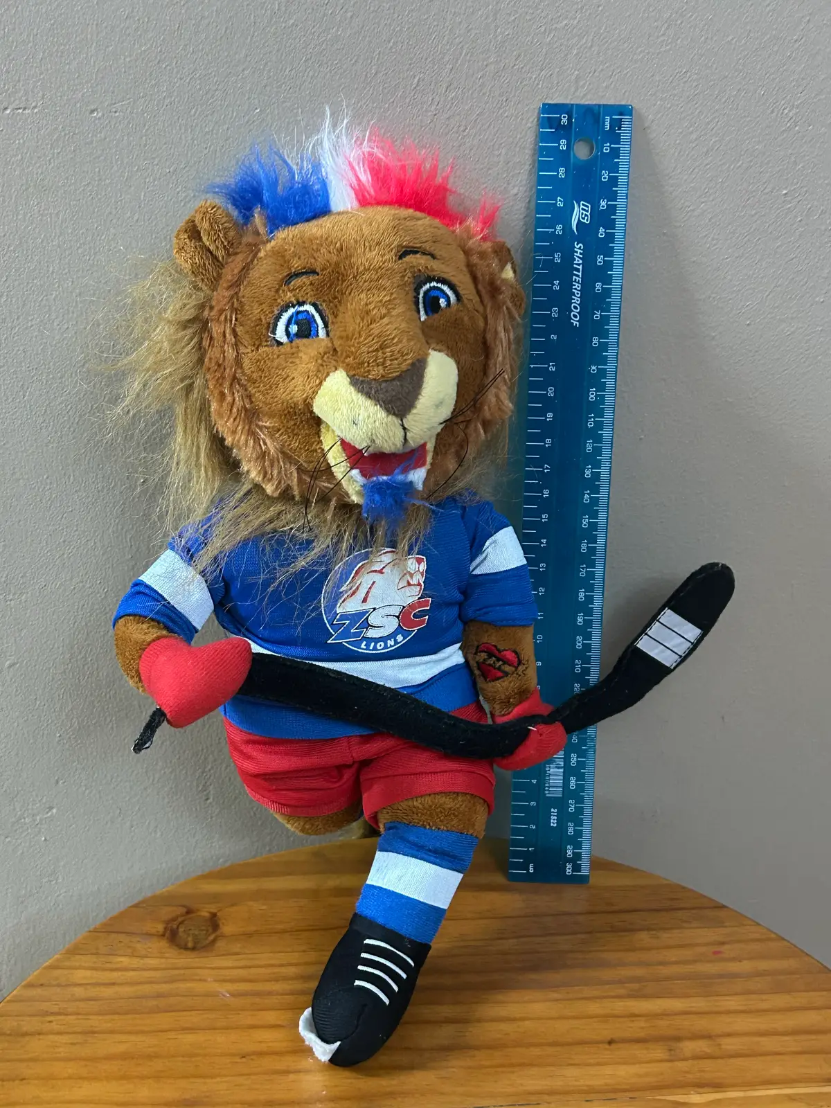 ZSC Lions Ice Hockey Mascot Plush Toy