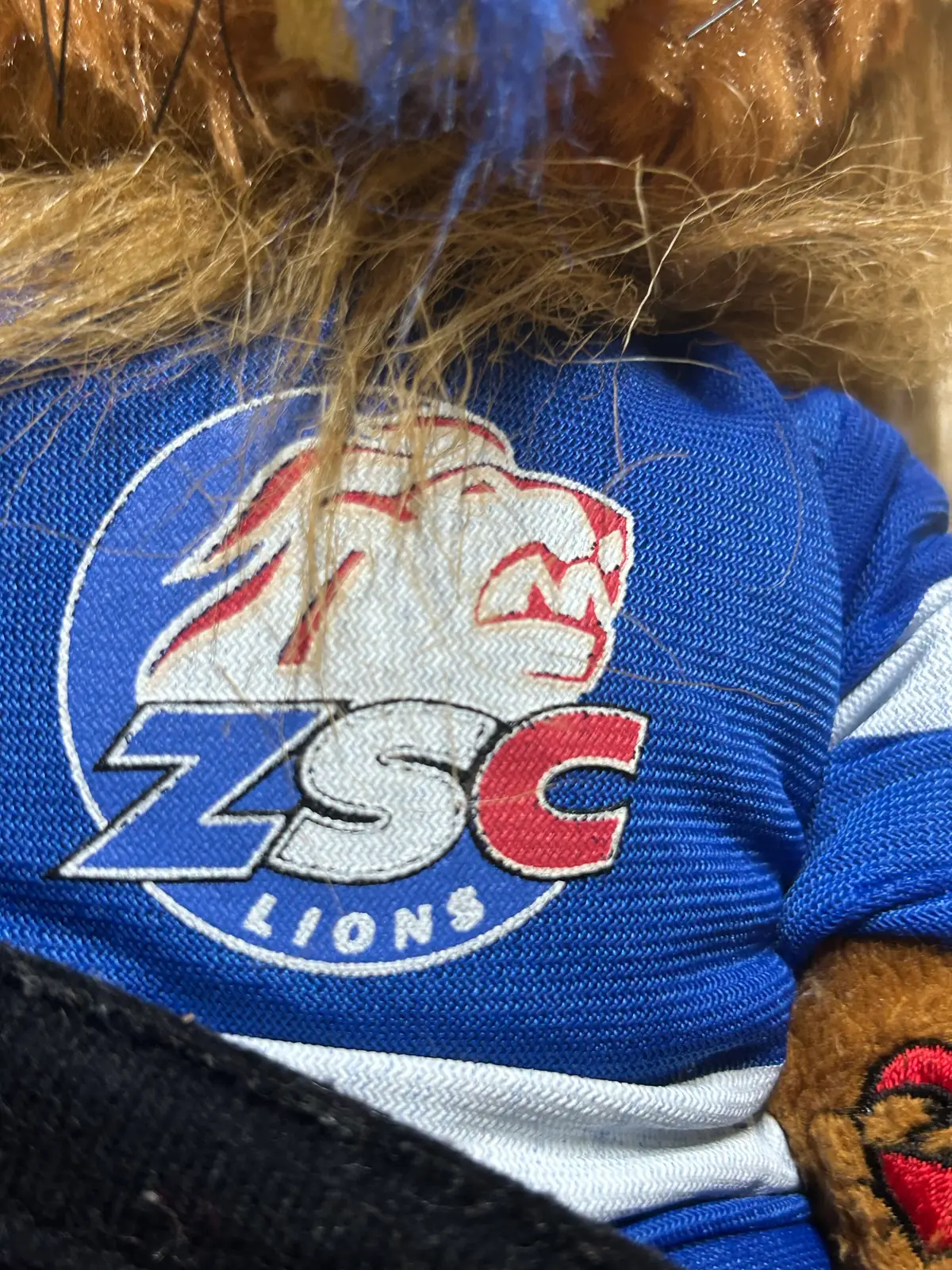 ZSC Lions Ice Hockey Mascot Plush Toy