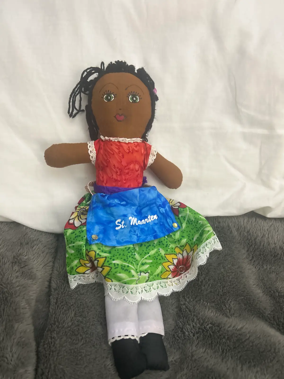 Vintage St. Maarten Souvenir Cloth Doll