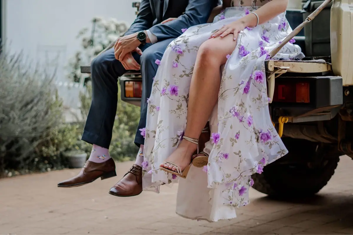 Forever New Forever New Floral Maxi Dress with Purple Applique