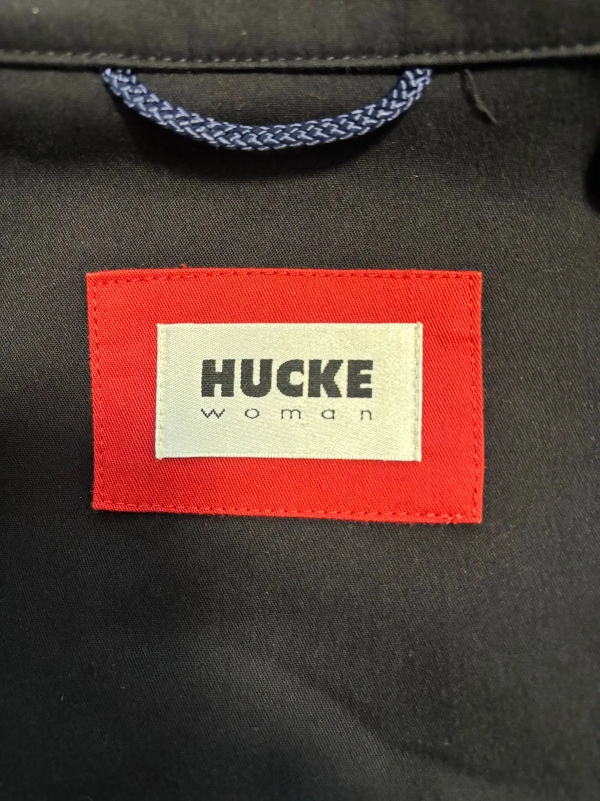 Vintage Black Jacket with Contrast Stitching