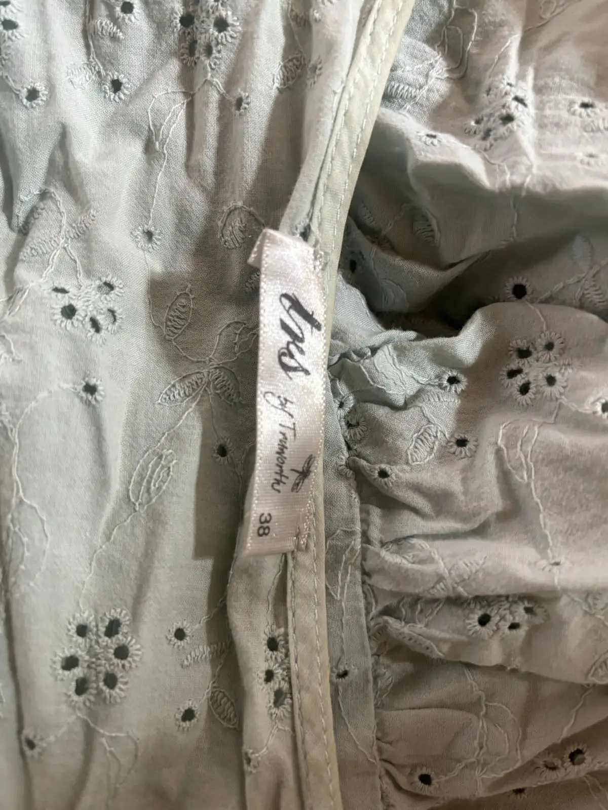 Truworths Inwear Sage Green Broderie Anglaise Blouse