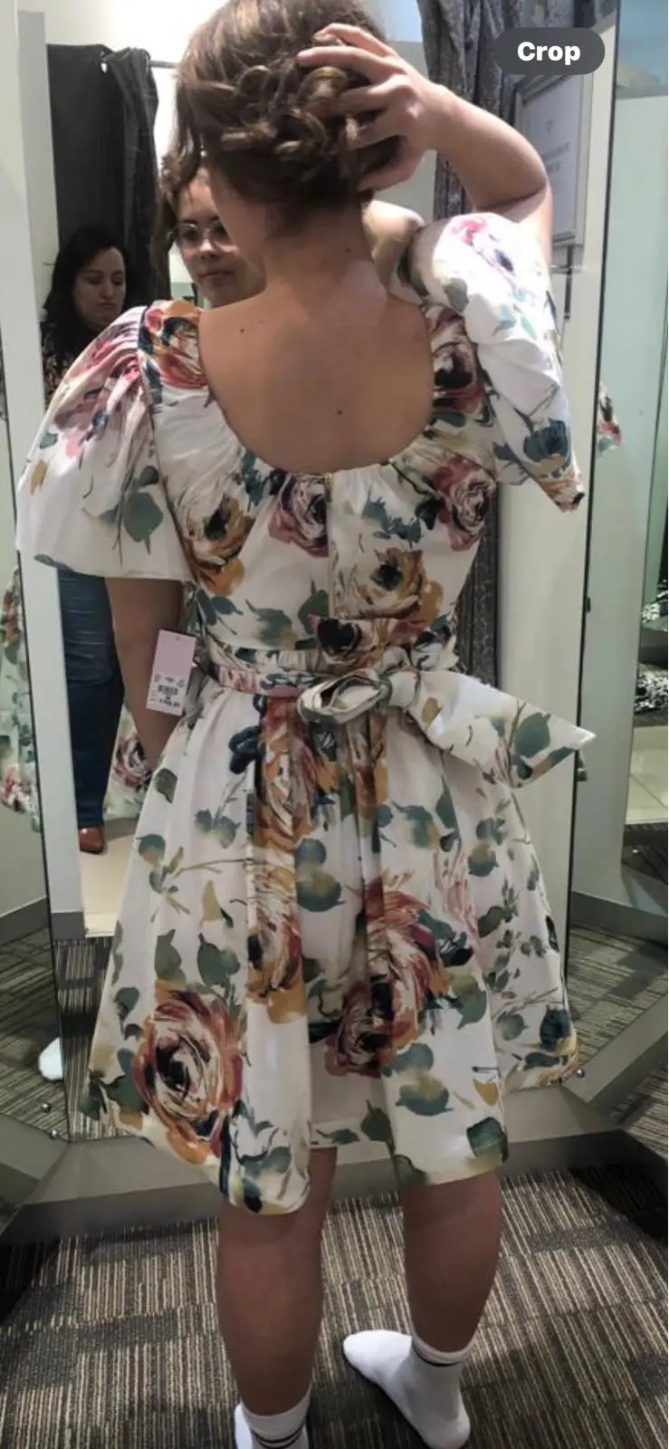 Truworths Floral A-Line Dress with Back Bow