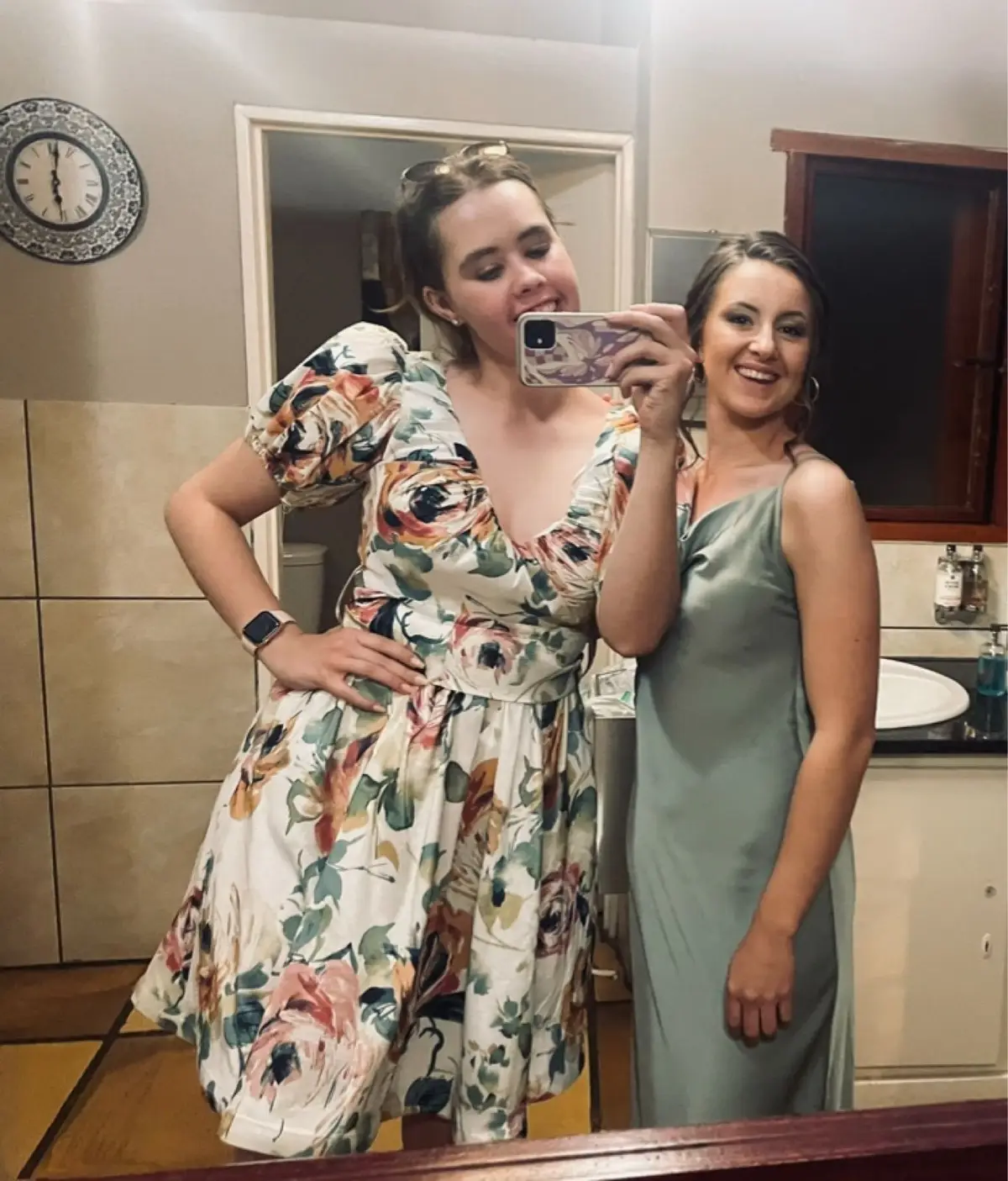 Truworths Floral A-Line Dress with Back Bow