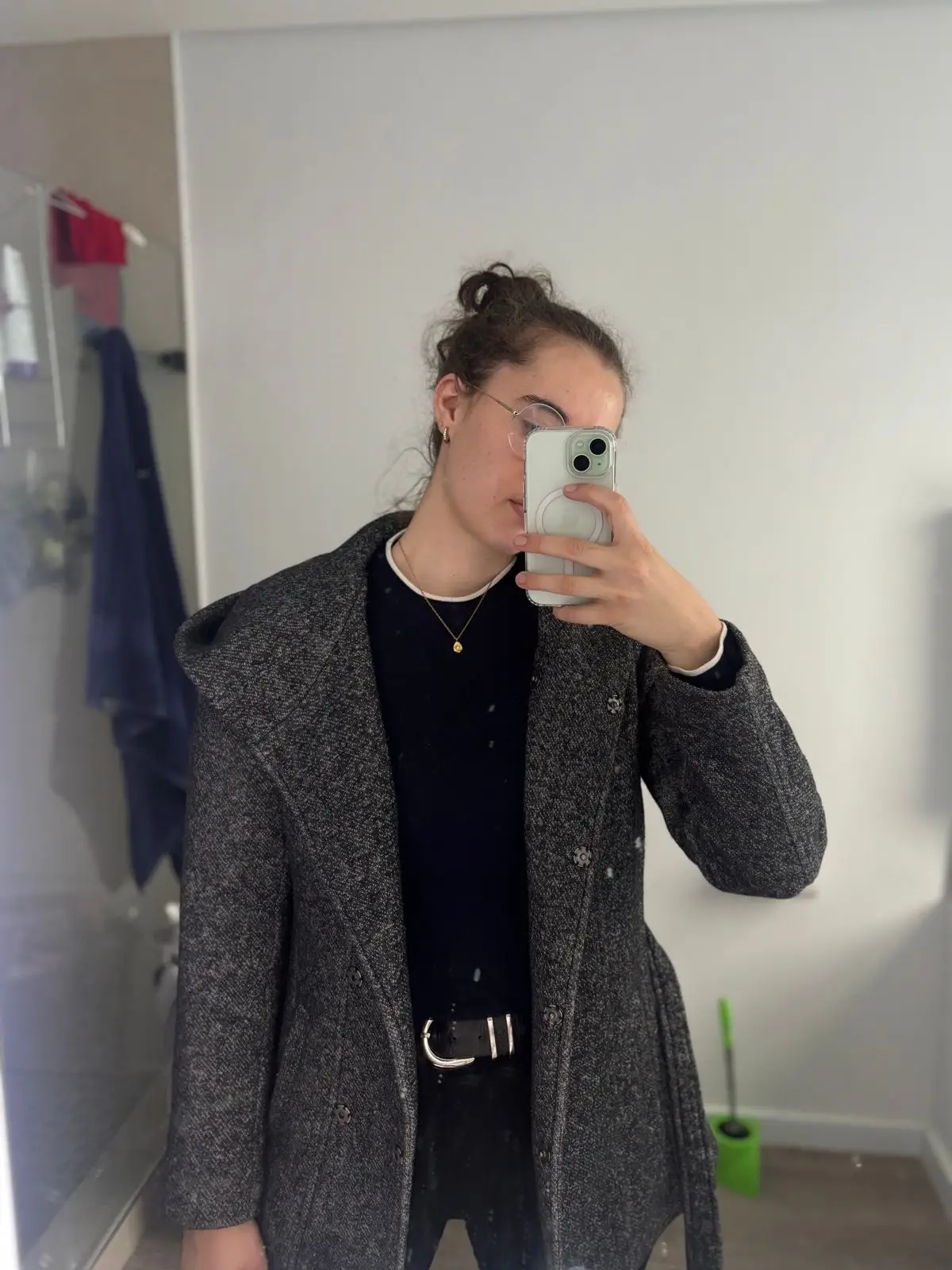 Woolworths Woolworths Grey Textured Hooded Coat