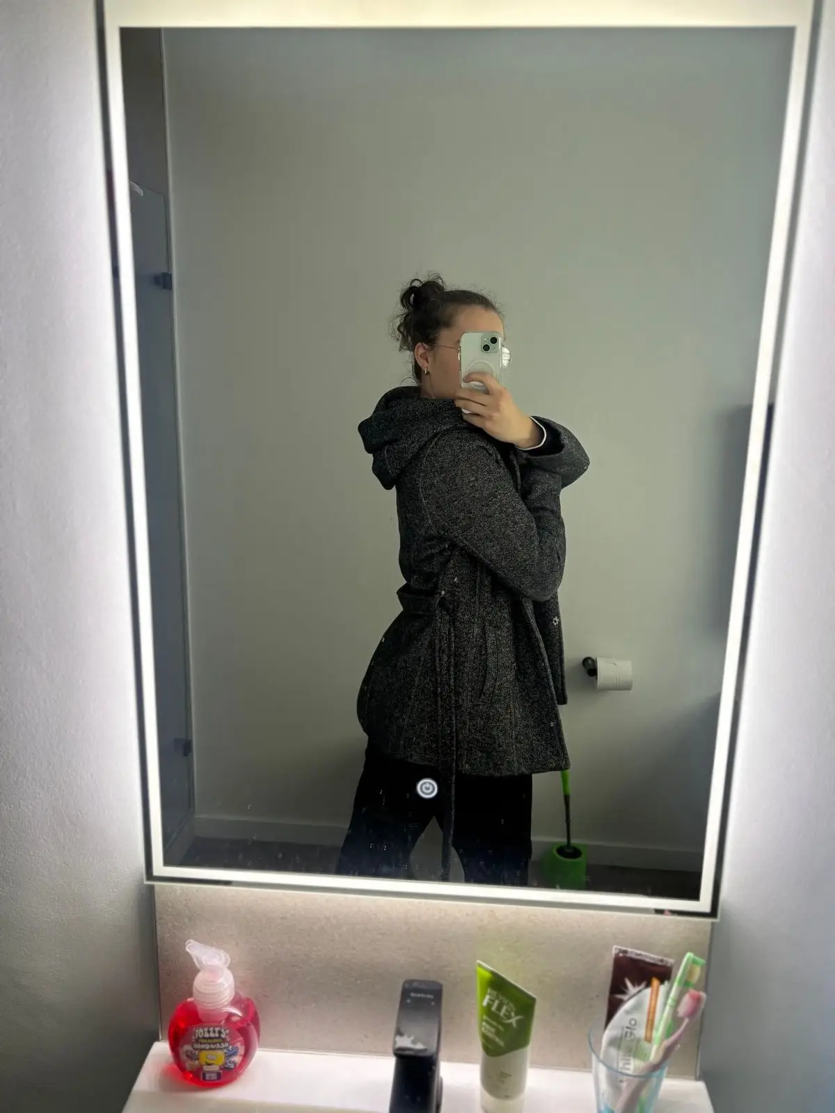 Woolworths Grey Textured Hooded Coat