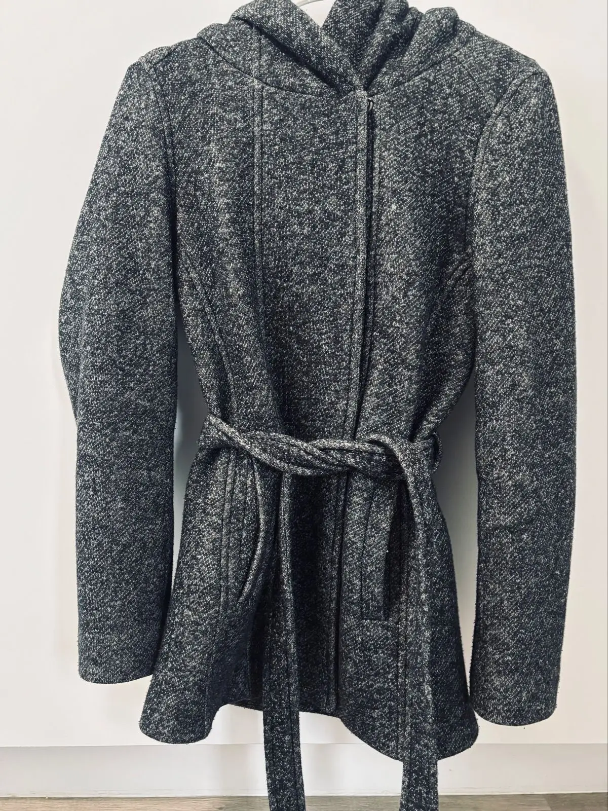 Woolworths Grey Textured Hooded Coat