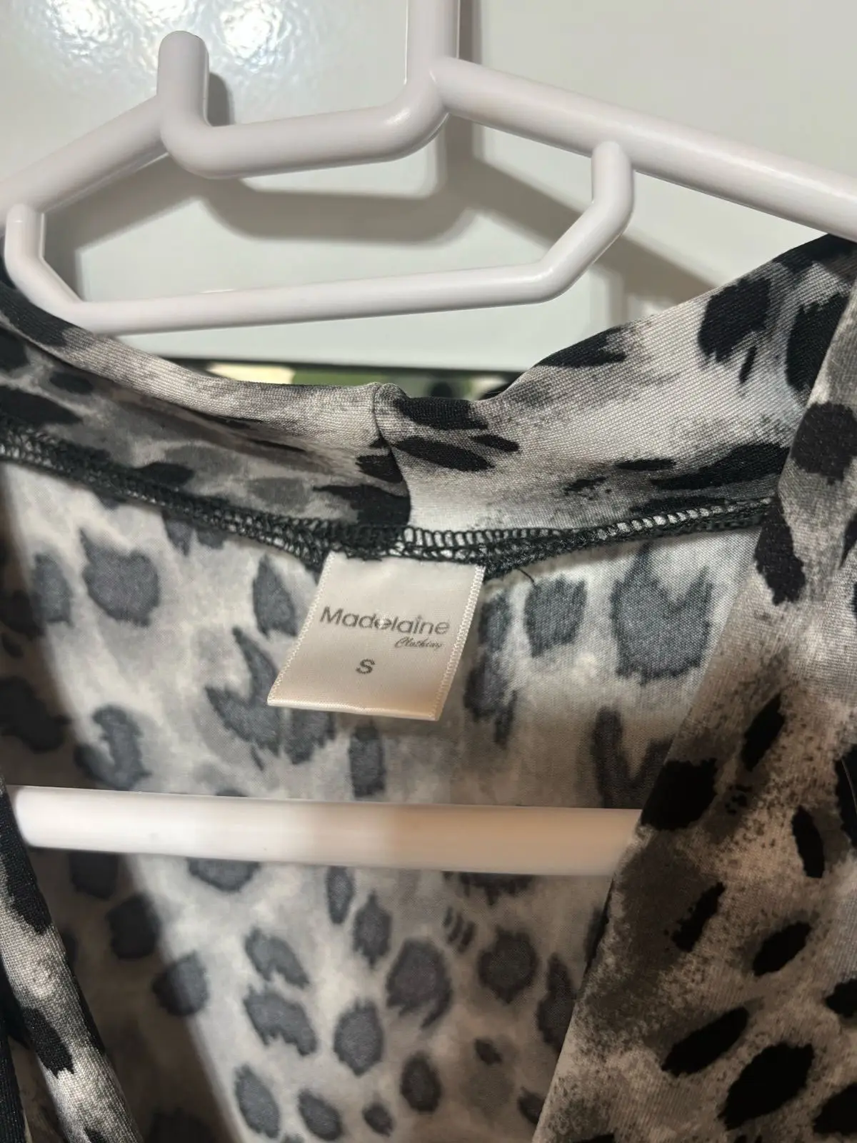 Madeline Sleeveless Leopard Print Drape Top