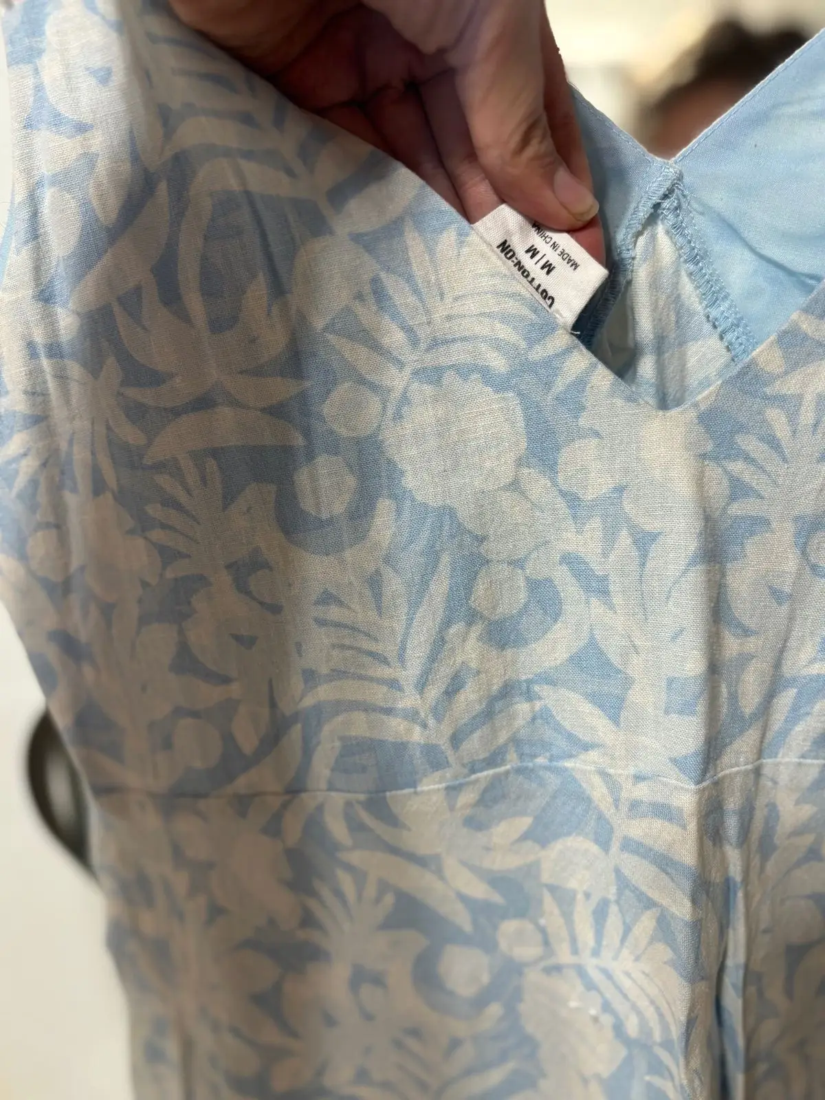 Cotton On Light Blue Floral Sleeveless Dress