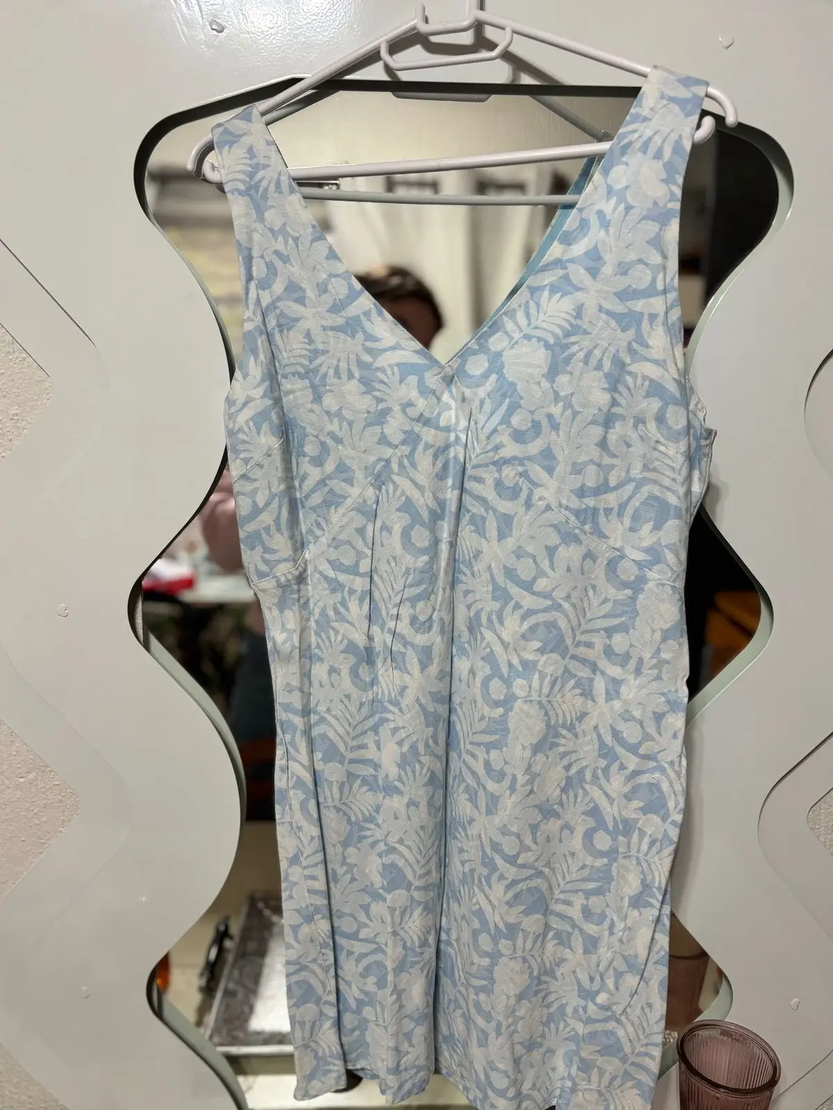 Cotton On Light Blue Floral Sleeveless Dress