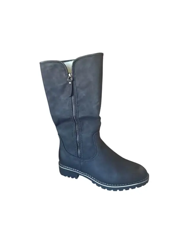 Furlined boots (black)