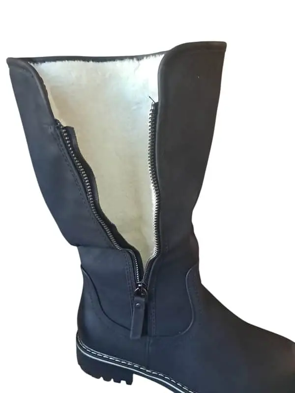 Furlined boots (black)