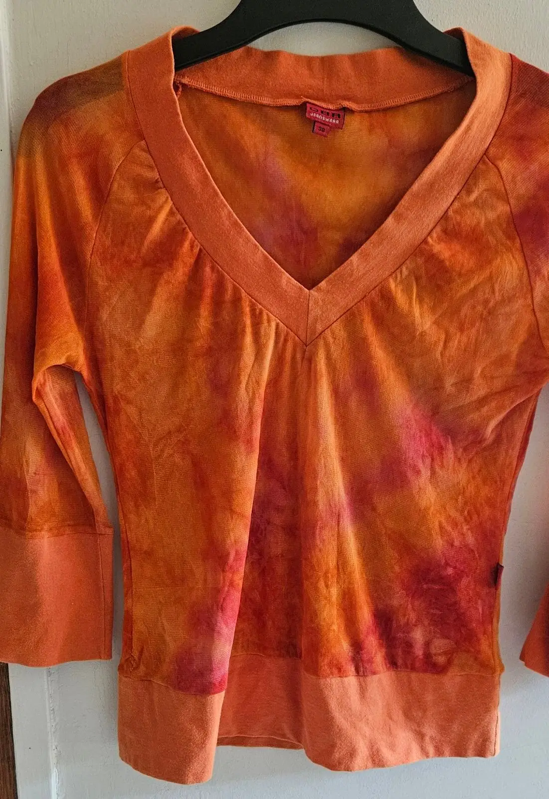 Truworths OBR Jeanswear Tie-Dye V-Neck Top