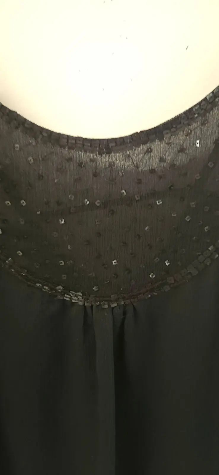 Woolworths Black Sequin Detail Camisole Top