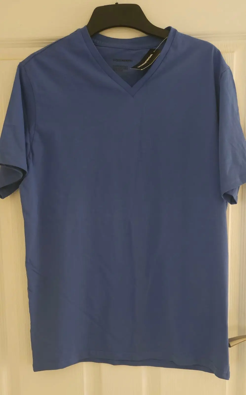 Woolworths Blue V-Neck Cotton T-Shirt