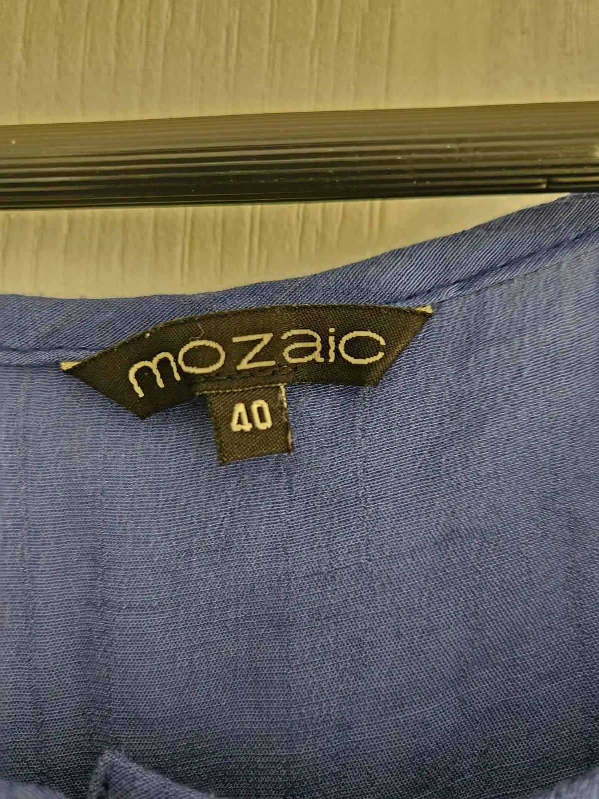 Mozaic Blue Embroidered Boho Blouse