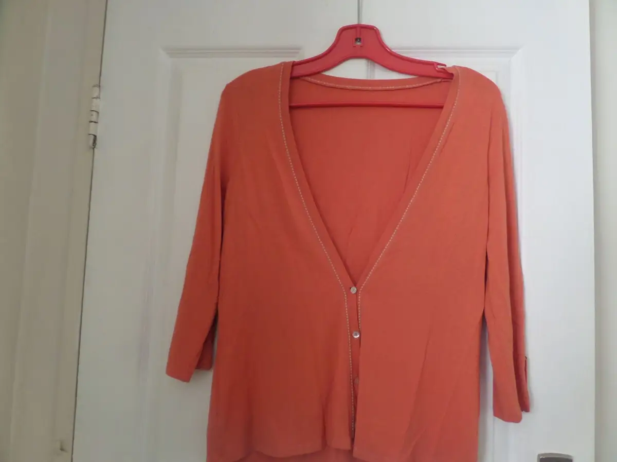 Woolworths Orange V-Neck Cardigan