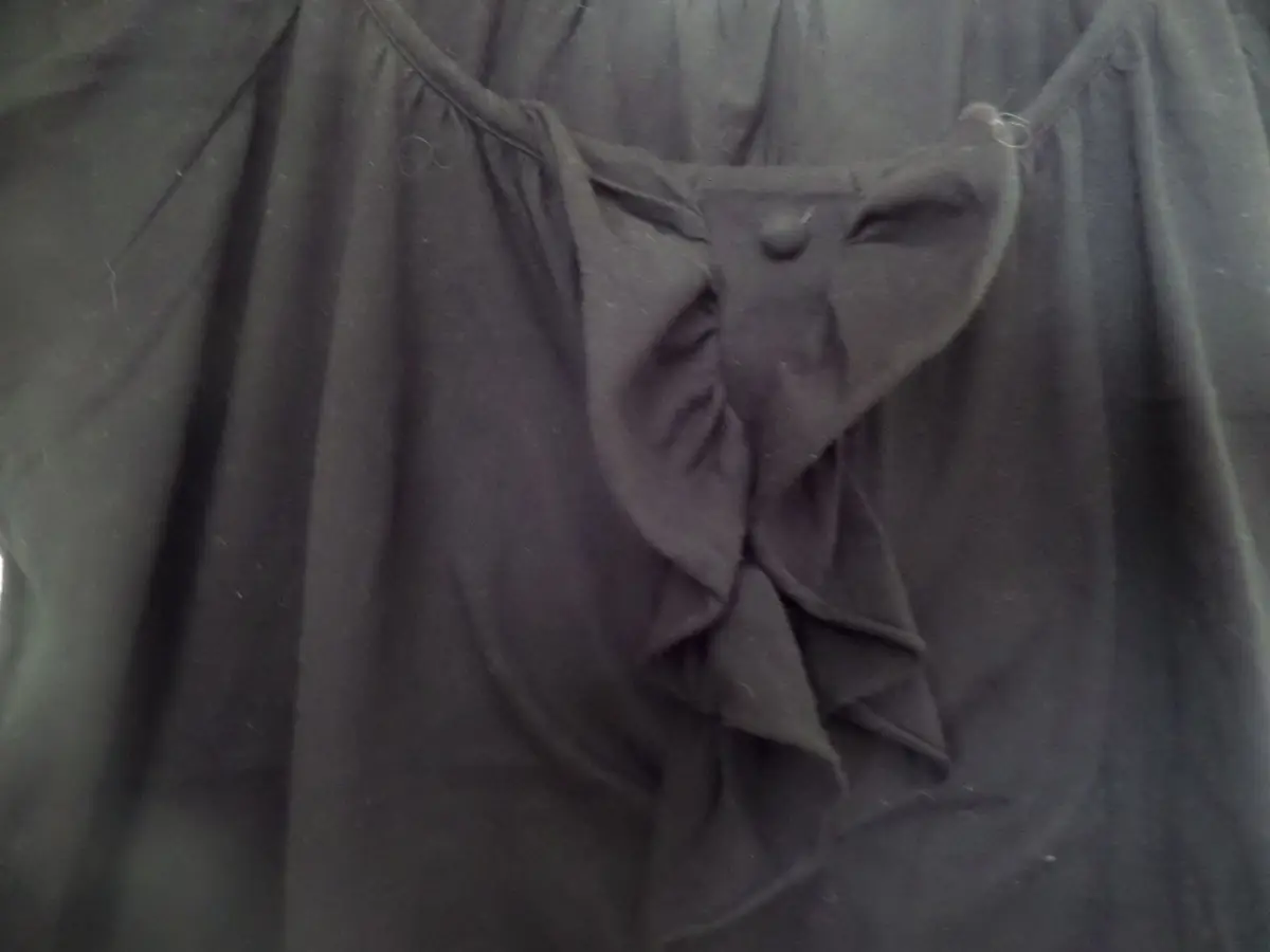 Woolworths Black Ruffle Detail Blouse