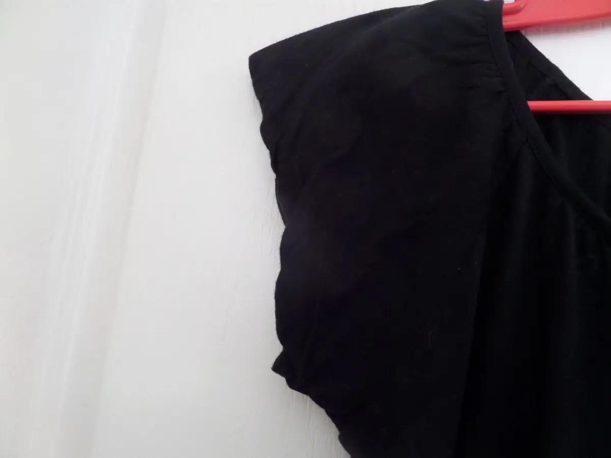 Woolworths Black Ruffle Detail Blouse