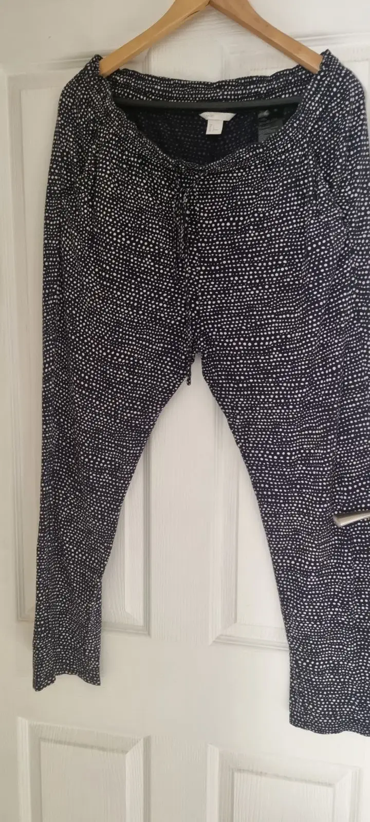 H&M Basic Patterned Drawstring Pants