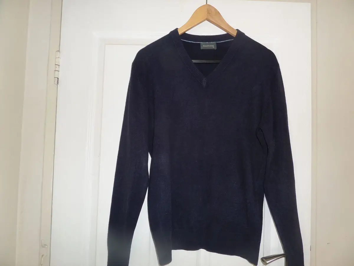 Woolworths Woolworths Navy V-Neck Knit Sweater