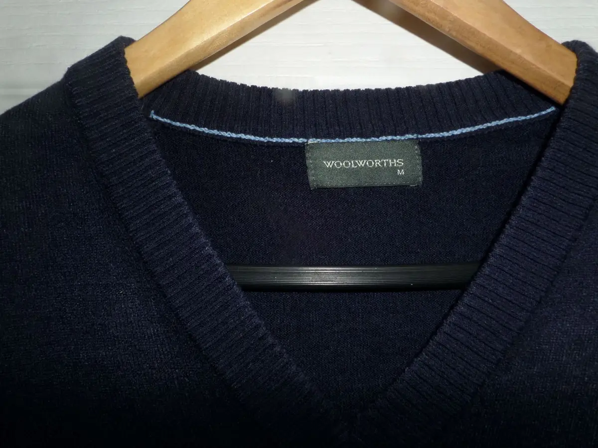 Woolworths Navy V-Neck Knit Sweater