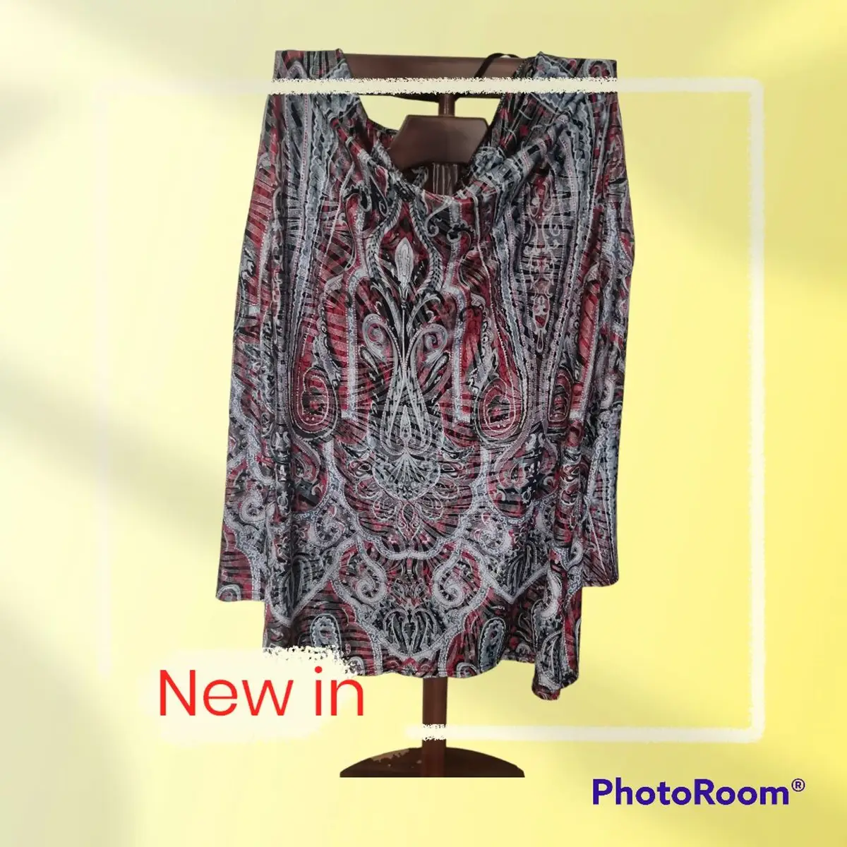 Generic Paisley Pattern Long Sleeve Top