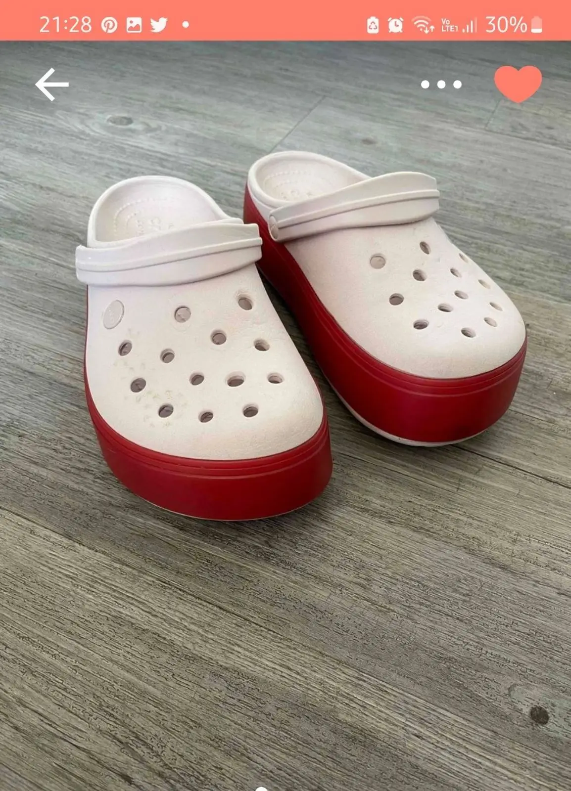 Crocs Crocs Classic Bae Platform Clogs Pink Red