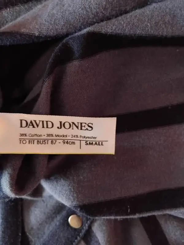 David Jones ladies long sleeve striped t shirt