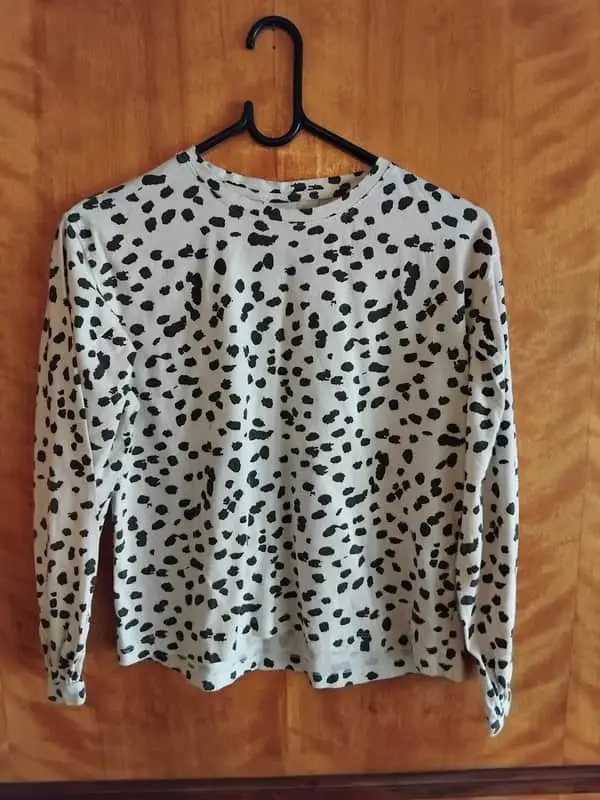 Zara Kids Zara girls white leopard print long sleeve t shirt