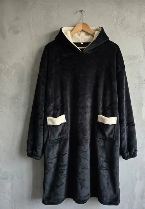 Plush Huggle Hoodie 🐧 Oversized Sherpa Hoodies Length: 120cm
