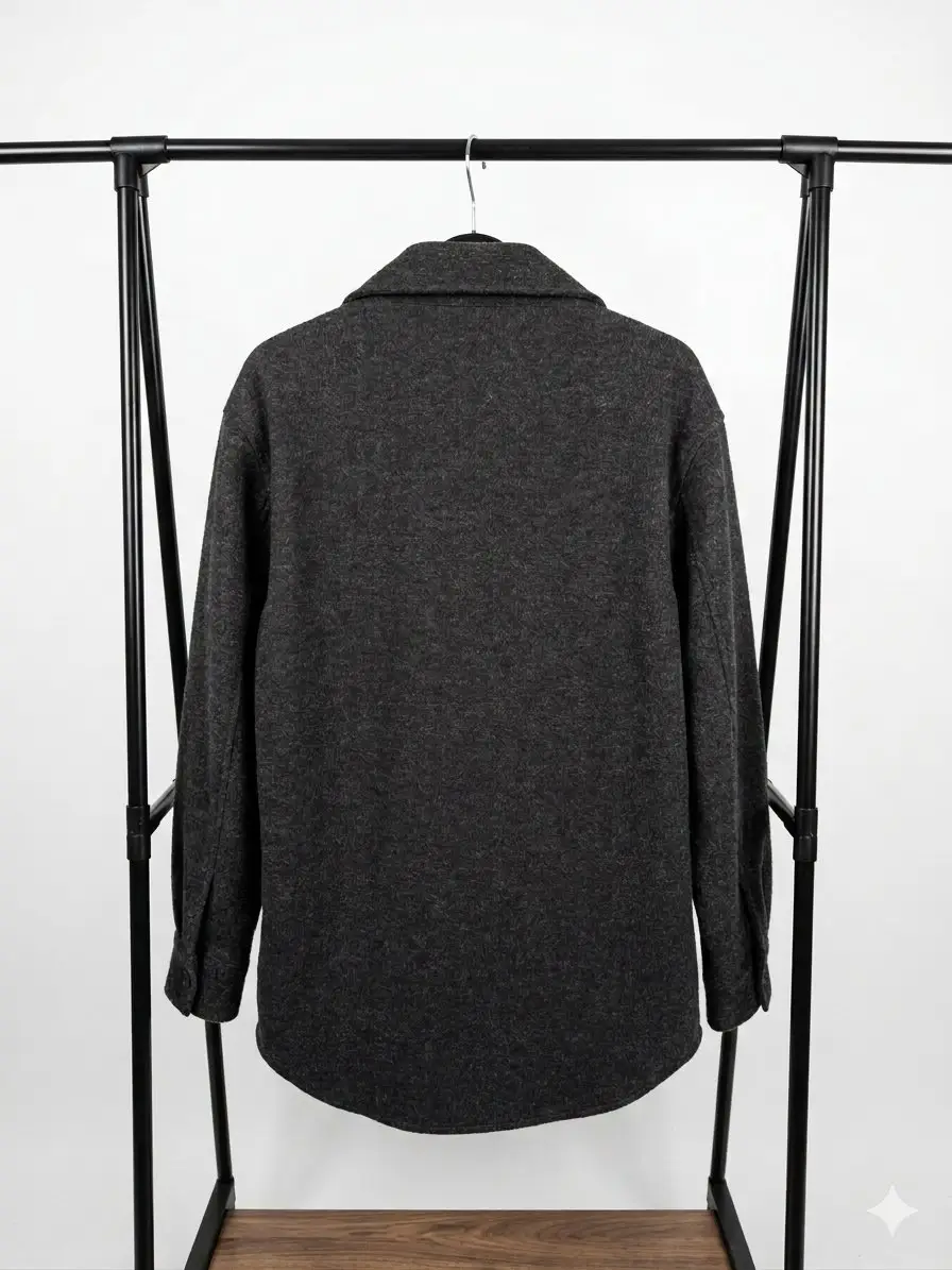 H&M Dark Grey Button-Up Shacket