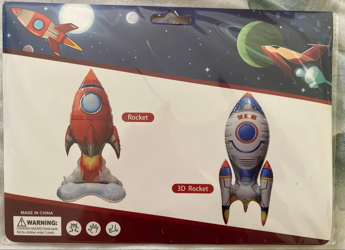 Generic Inflatable Space Rocket Toy Set