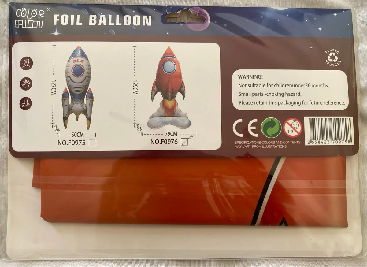 Inflatable Space Rocket Toy Set