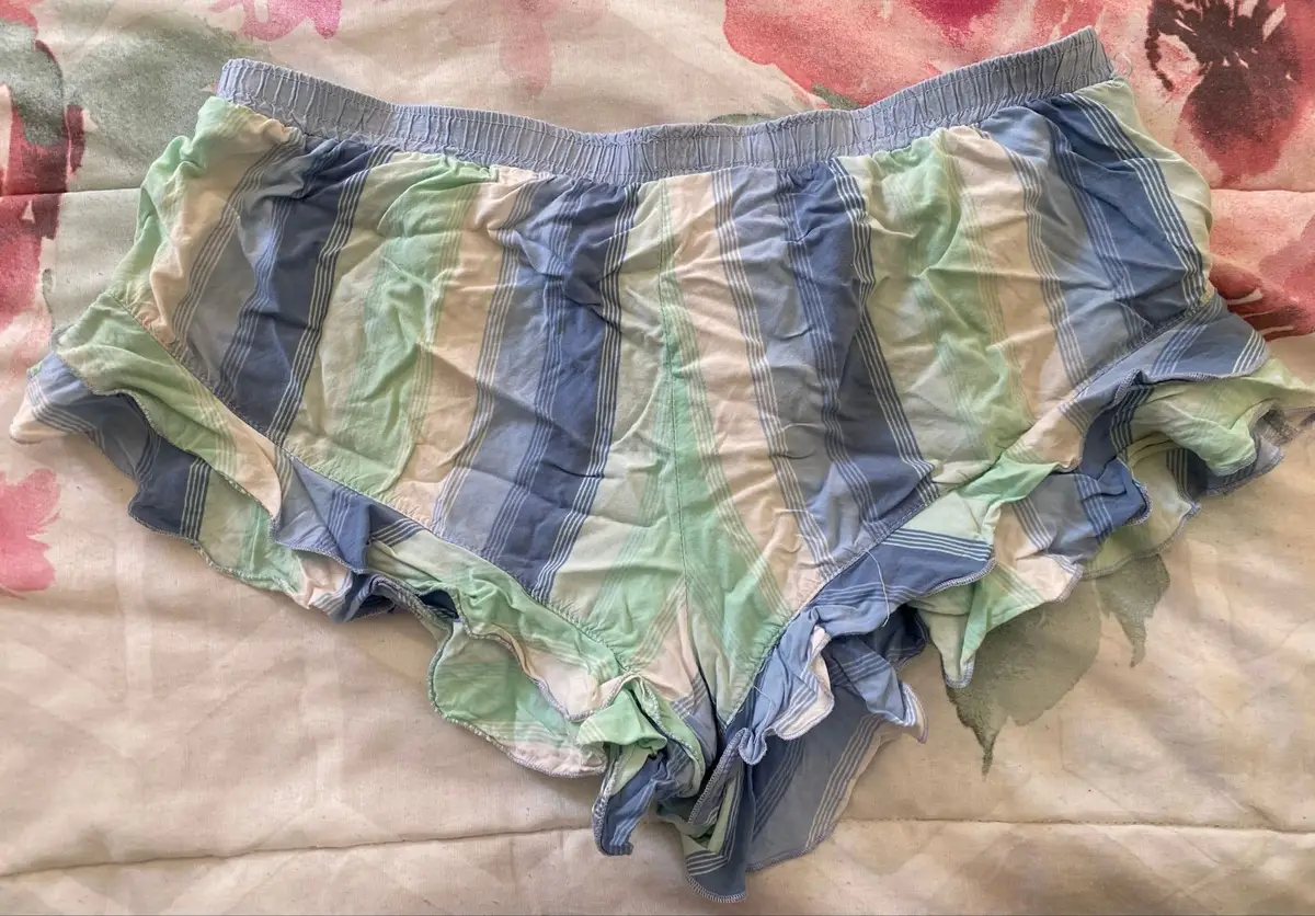 Cotton On Striped Ruffle Pajama Shorts