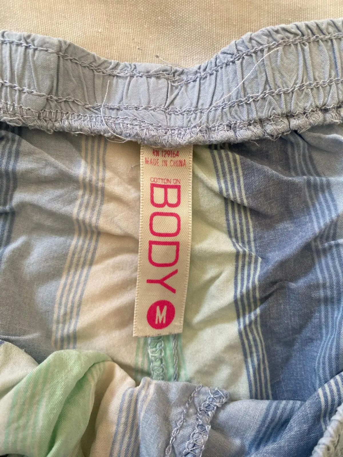 Cotton On Striped Ruffle Pajama Shorts