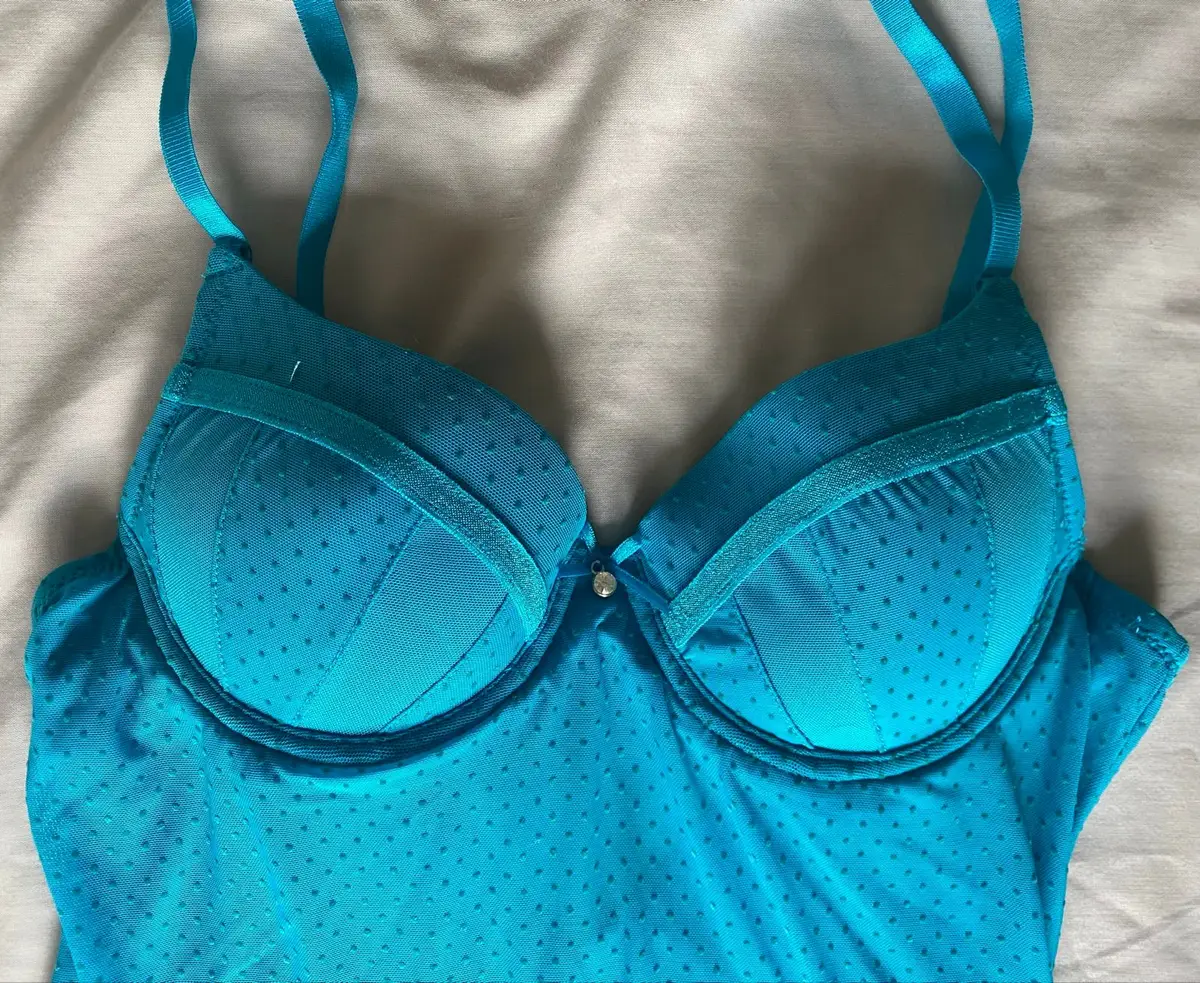 Edgars Turquoise Blue Babydoll Chemise